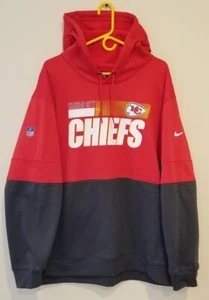 KANSAS CITY CHIEFS NFL NIKE Sideline Impact Lockup Performance Hoodie Men's 3XL - Picture 1 of 8