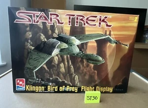 AMT 6339 Star Trek Klingon Bird of Prey Flight  Model /Open Box Sealed Contents - Picture 1 of 10