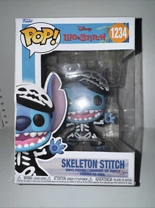 FUNKO POP! Lilo & Stitch SKELETON STITCH 1234 Zavvi Exclusive Chase W/Protector - Picture 1 of 3