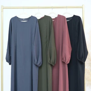 Islamisches Abaya Damen muslimisches langes Maxikleid Türkei Abend Kaftan Dubai Kleider - Bild 1 von 31