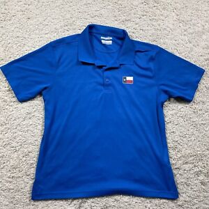 Colombia PFG Polo Shirt Adult Large Blue Omni Shade Texas Golf Performance Men