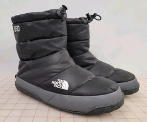 The North Face 550 Nuptse Après Boots MEN Sz: 9M Goose Down Insulated Black WOW - Picture 1 of 10