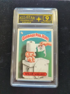 1986 Topps GARBAGE PAIL KIDS Set WILLIE WIPE-OUT # 171a GPK OS5 NM 9 - Picture 1 of 7