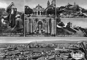 06121 Cartolina Genova (GE) Immagini Varie ANNULLO - Picture 1 of 2