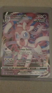 Tarjeta Pokémon Sylveon VMAX Evolving Skies 025/203 rara casi nueva/muy buena - Imagen 1 de 1