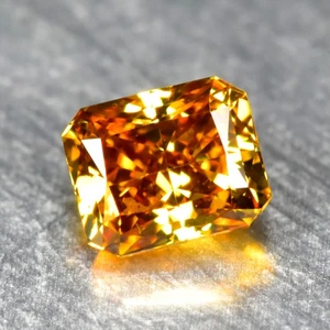 0.21Ct Octagan _ Splendid Natural Vivid Yellow Diamond No Treated Diamond - Picture 1 of 1