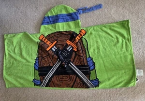 Teenage Mutant Ninja Turtles Leonardo Mutant Mayhem NickelodeonHooded Bath Towel - Picture 1 of 4