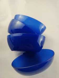 LOT (4) Vintage Open House Collection Little Dipper Bowls Blue 4795 TUPPERWARE - Picture 1 of 4