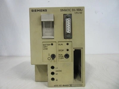 Siemens Simatic S5-100U CPU102 6ES5 102-8MA02 6ES5102-8MA02 - Immagine 1 di 2