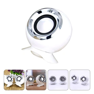 2 Pcs Mini -Sprecher Büro Computer-USB-Lautsprecher Musiklautsprecher - Afbeelding 1 van 12