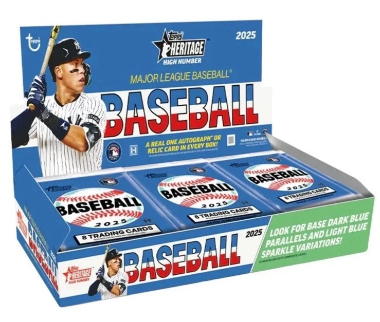 2025 Topps Heritage High Number Baseball Sealed Hobby Box PRESALE