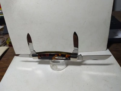 01  Marbles MSA Gladstone MI Congress Tortoise Shell Pocketknife  - Image 1 of 4