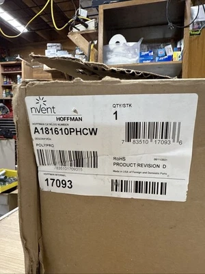 NVENT Hoffman A181610PHCW новый в коробке - Изображение 1 из 4