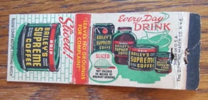 KAFFEE STREICHHOLZSCHACHTELHÜLLE: BAILEY'S COFFEE LEER STREICHHOLZHÜLLE -D9 - Bild 1 von 2