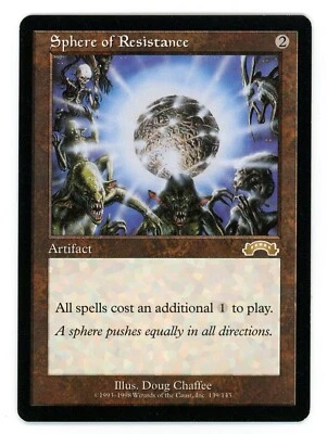 MTG - Sphere of Resistance - Exodus - Magic the Gathering LP vtg - Image 1 of 2