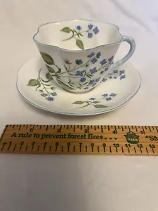 Shelley fine bone china Cup & Saucer American Brookline, Vintage Made in England - Picture 1 of 8