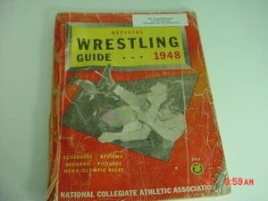 Vintage 1948 Official Collegiate Scholastic Wrestling Guide - Picture 1 of 2