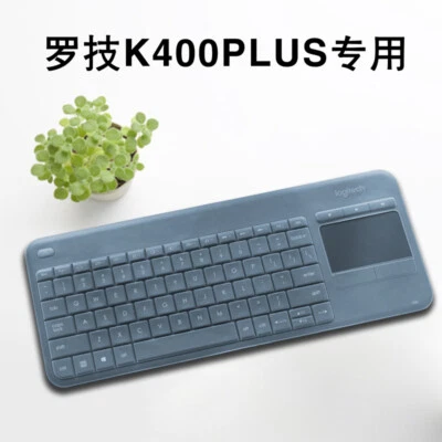 Clear Transparent Silicone Keyboard Cover Skin Film For Logitech K400 PLUS - Image 1 of 2