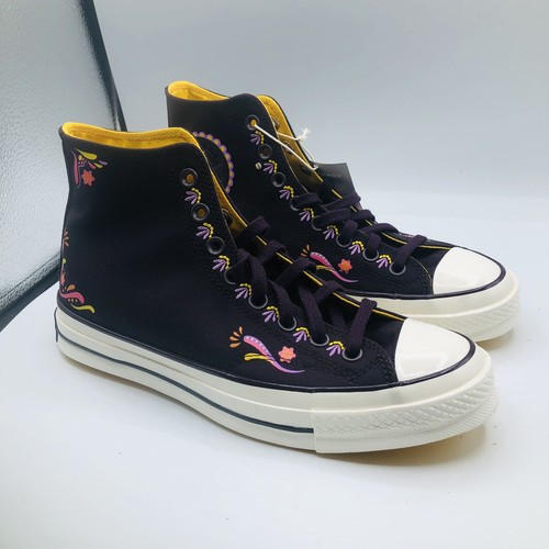 Scarpe viola Converse Chuck Taylor 70 alte ""Día de Muertos"" A05666C taglia 8M 10 W