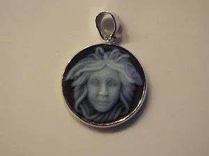 Medusa Achat Kamee Set mit Dauerbügel - Bild 1 von 6