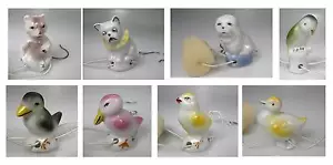 1 x Tropfenfänger Rabe Küken Mops Pekinese Papagei ...bemalt Porzellan Lindner - Bild 1 von 1