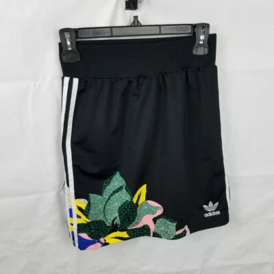 Adidas Falda Para Mujer XS Negra Original Estampado Floral Activa Informal GC6831 Foto 1 de 4