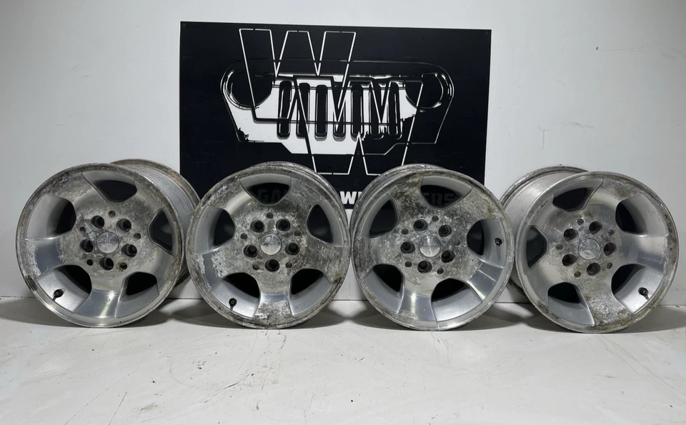 2000-2003 97-06 Jeep TJ Wrangler SET OF 4 CANYON 15x8 Aluminum Wheels 5x4.5 OEM - Image 1 of 4