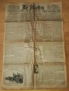 GUERRE 14 18 WW1 JOURNAL LE MATIN DU 28 JANVIER 1915 ACTUALITES - Bild 1 von 1