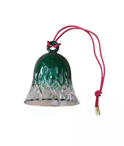 Waterford Kristall Lismore Weihnachten grüne Glocke Ornament - Bild 1 von 6