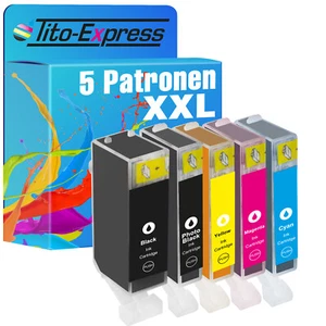 5 Patronen für Canon Pixma IP4850 IX6550 MG5150 MG5350 MG6150 PGI-525 CLI-526 - Bild 1 von 2