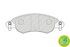 COMPATIBILE CON CITROEN C5 2001- PATTINI PASTICCHE FRENO ANTERIORI ATE - Imagen 1 de 2