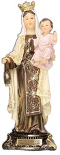 Our Lady of Mount Carmel & Jesus Resin Florentine Statue Religious Gift New 8"