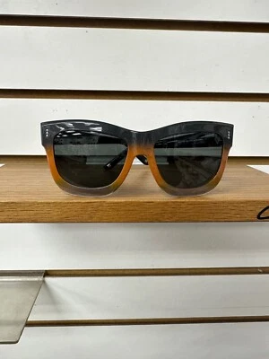 Escada Sunglasses SES393 COL.ON79 Brown Black Frames Gray Lens 56mm ST* - Image 1 of 4