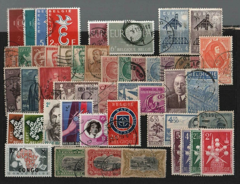 Belgium + Congo Belg.: Small lot of diff. , diff. conditions "As Is". BL09 - Image 1 of 1