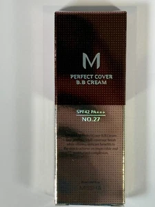 Missha M Perfect Cover BB Cream, n. 27, SPF42, PA+++, 20 ml, venditore Regno Unito - Foto 1 di 4