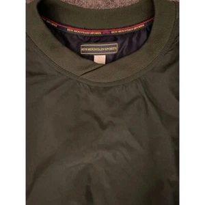 Sun Mountain Sports Windshirt Men XL Green Long Sleeve Pullover Golf Windbreaker - Foto 1 di 10