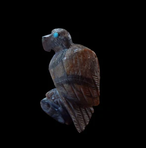 Picasso Marble Eagle Fetish - Dana Malani, Zuni - Picture 1 of 4