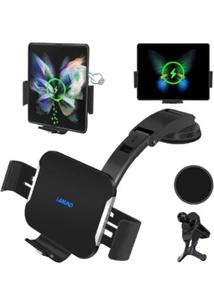 Car Phone Holder Auto Clamp Fast Charge Dash Windshield Vent - Picture 1 of 6