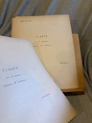 Albert Roussel Sonate en Ré mineur partition violon piano ed. Rouart Lerolle - Photo 1/4