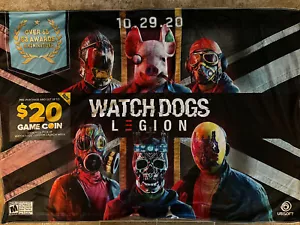 Watch Dogs Legion Fabric/Cloth Banner 48x33 - Picture 1 of 1
