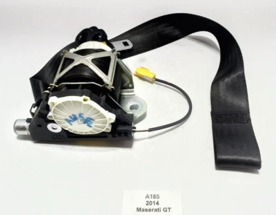 ✅ 08-19 OEM Maserati GT cupé delantero izquierdo lado del conductor cinturón de seguridad retractor negro Foto 1 de 4