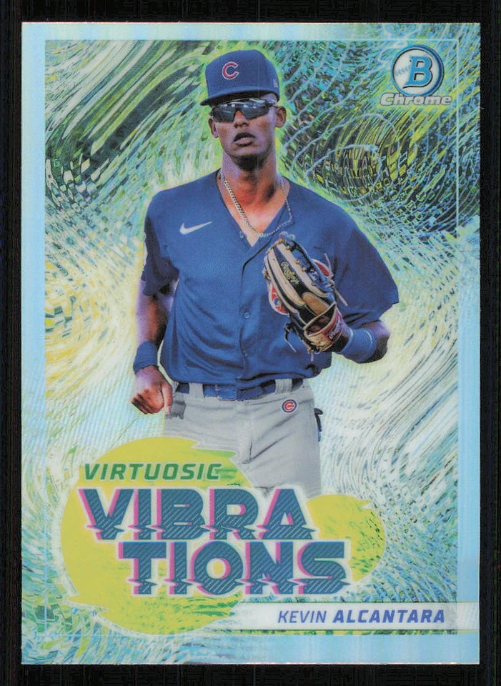 2022 Bowman Chrome Virtuosic Vibrations #VV11 Kevin Alcantara - Image 1 of 2