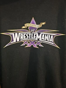 Wrestlemania 30 WWE Full Zip Xl Mens Black Double-sided Graphic Logo Hoodie - Picture 1 of 13
