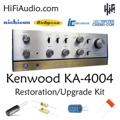 Kenwood KA-4004 reconstruir restauración recapitulación actualización kit reparación filtro condensador Foto 1 de 4