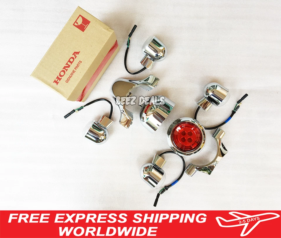 Genuine Chrome LED Taillight Assy F&R Turn Signals set EU Model Honda Monkey 125 - Image 1 of 4