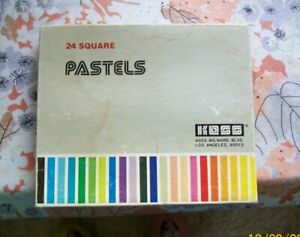 Koss 24 Square Pastels Set for Art Drawing, Scrapbooking etc. Used