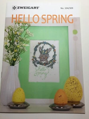 Zweigart "Hello Spring" No.104/309 Cross Stitch 15 templates & AIDA suggestions - Image 1 of 4
