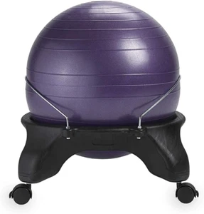 Gaiam Classic Backless Balance Ball Chair – Exercise Stability Yoga Ball Premium - Picture 1 of 12