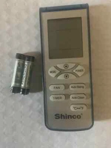 Mando a distancia para aire acondicionado portátil Shinco original genuino con baterías - Imagen 1 de 1