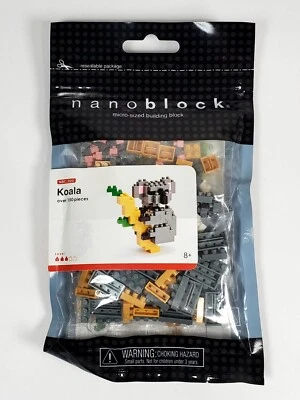 NANOBLOCK KOALA MICRO SIZED BUILDING BLOCK SET NBC 020 MISB RARE - Image 1 of 4